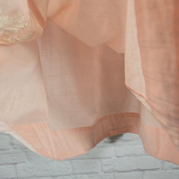 MM Ivy Jane Pink Embroidered Top Womens Size M 100% Cotton Boho Cottage Feminine - Picture 5 of 10